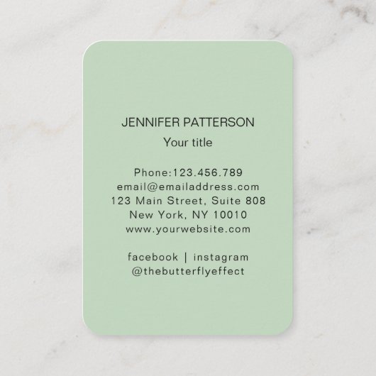 Energie Heiler Reiki Spiritueel Visitekaartje (Achterkant)