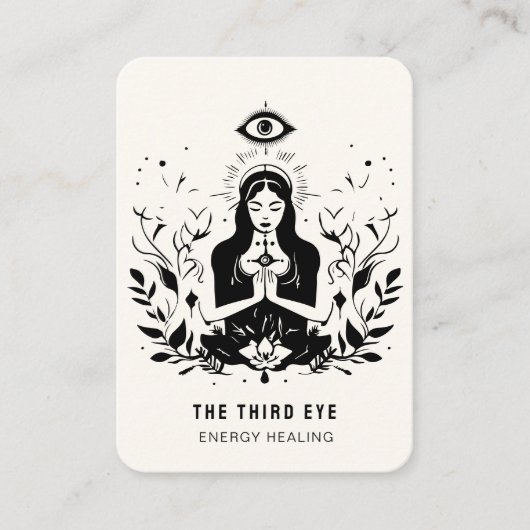 Energie Heiler Reiki Spiritueel Visitekaartje (Voorkant)