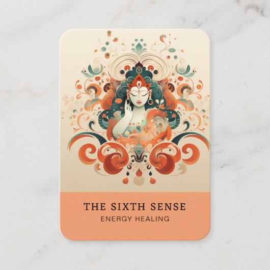 Energie Heiler Reiki Spiritueel Visitekaartje (Voorkant)