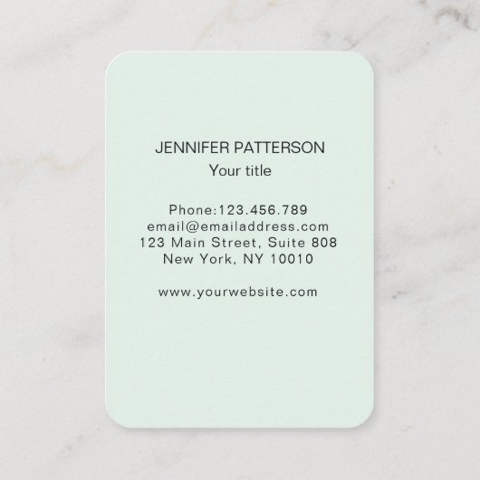 Energie Heiler Reiki Spiritueel Visitekaartje (Achterkant)