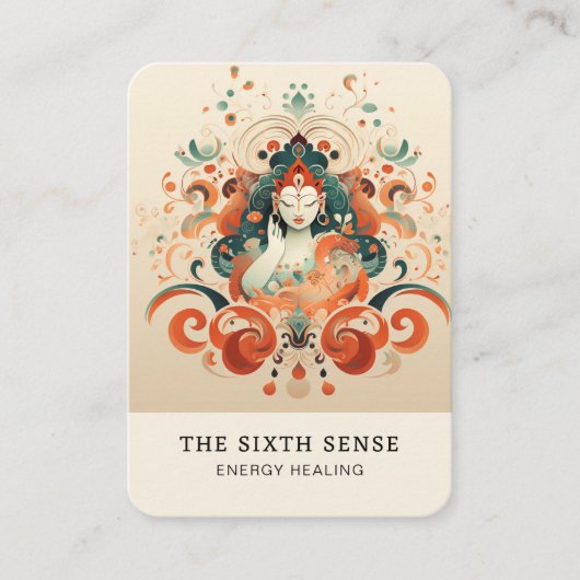 Energie Heiler Reiki Spiritueel Visitekaartje (Voorkant)