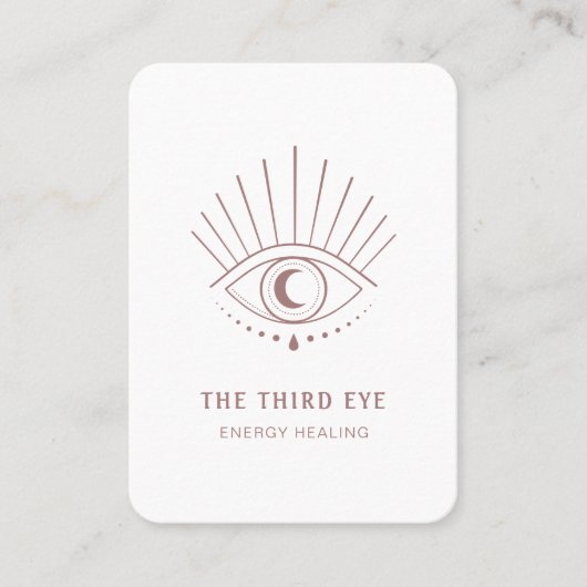 Energie Heiler Reiki Spiritueel Wit Visitekaartje (Voorkant)