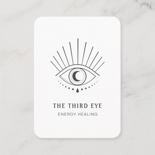 Energie Heiler Reiki Spiritueel Wit Visitekaartje (Voorkant)