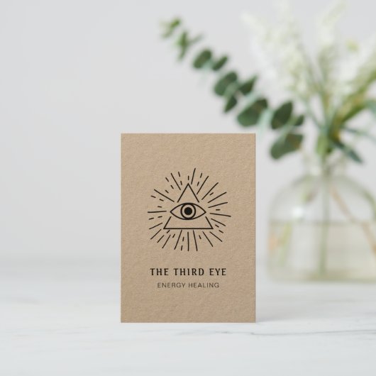 Energie Heiler Reiki Spirituell Visitekaartje (Staand voorkant)