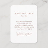 Energie Heiler Reiki Spirituell Visitenkarte Visitekaartje (Achterkant)