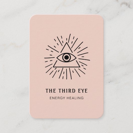 Energie Heiler Reiki Spirituell Visitenkarte Visitekaartje (Voorkant)