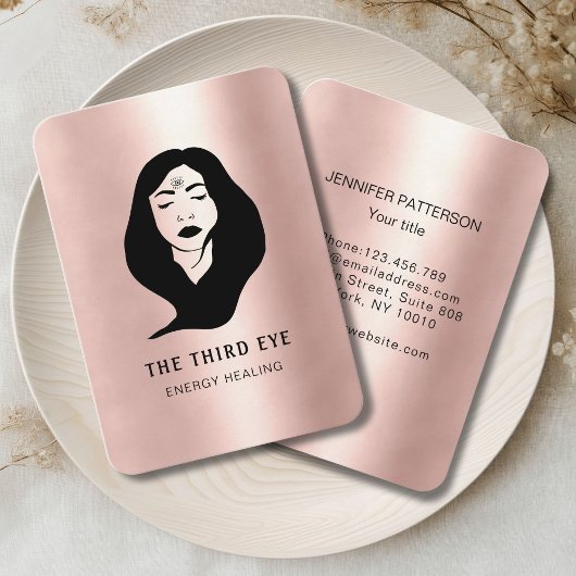 Energie Heiler Reiki Spirituell Visitenkarte Visitekaartje