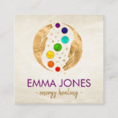 Energie Heling Handen - Chakra's Vierkante Visitekaartje (Voorkant)