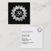 *~* Energie-herstellende Lotus Mandala om symbool Vierkante Visitekaartje (Voorkant / Achterkant)