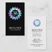 *~* Energie-herstellende Lotus Mandala om symbool Visitekaartje (Voorkant / Achterkant)