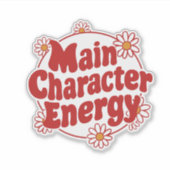 Energie hoofdpersonage sticker (Voorkant)