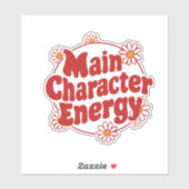Energie hoofdpersonage sticker (Vel)