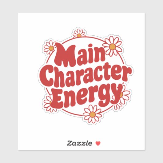 Energie hoofdpersonage sticker (Vel)