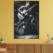Energie in zwart en wit canvas afdruk (Insitu (Woonkamer))