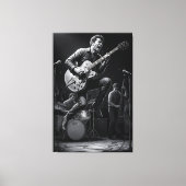 Energie in zwart en wit canvas afdruk (Voorkant)