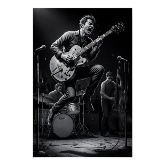 Energie in Zwart en Wit Perfect Poster (Voorkant)