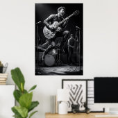 Energie in zwart en wit poster (Thuiskantoor)