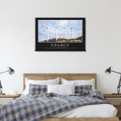 Energie: Inspirerend prijsopgave Canvas Afdruk (Insitu (Slaapkamer))