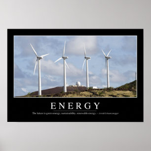 Energie: Inspirerend prijsopgave Poster