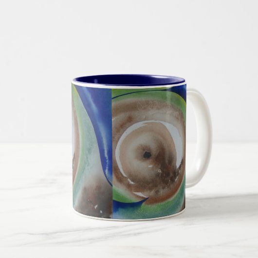 Energie-kern Tweekleurige Koffiemok (Voorkant rechts)