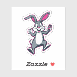 Energie Konijn Sticker – Cute Konijn Kids Decal