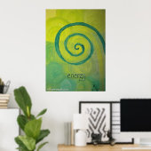 "energie" Kunstschilder Poster (Thuiskantoor)