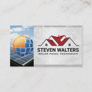 Energie Logo Thuis Installatie Moderne Technol Visitekaartje