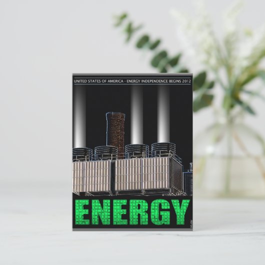 Energie-onafhankelijkheid Briefkaart (Staand voorkant)