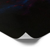 Energie Ontketend Heldere Abstracte Kosmische Kuns Poster (Hoek)