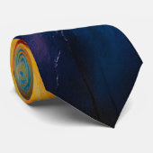 Energie Ontketend Heldere Abstracte Kosmische Kuns Stropdas (Opgerold)