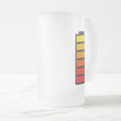 Energie opladen Bierglas Matglas Bierpul (Voorkant rechts)