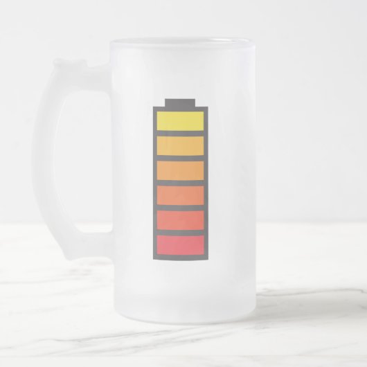 Energie opladen Bierglas Matglas Bierpul (Links)