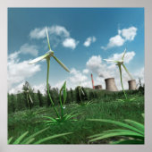 Energie-Plant 2 Canvas Poster (Voorkant)