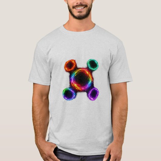 Energie Ring Sterrenstelsel Shirt – Abstract Plasm (Voorkant)