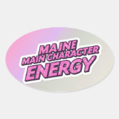 energie-Sticker met hoofdletters Ovale Sticker (Voorkant)