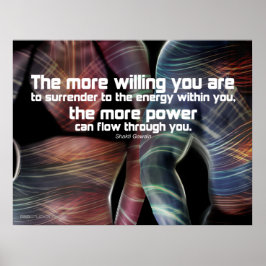 Energie-stroomafdruk Poster