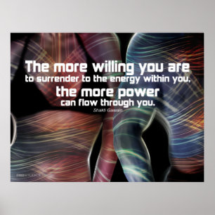 Energie-stroomafdruk Poster