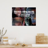 Energie-stroomafdruk Poster (Keuken)