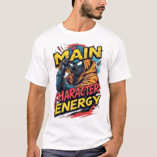 Energie Superheld Cyberpunk Strip Graphic Gr T-shirt