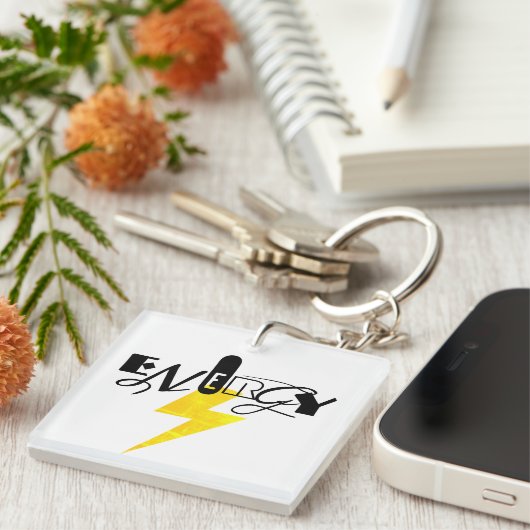 Energie-thin Sign Power Sleutelhanger (Voorkant Rechts)