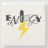 Energie-thin Sign Power Stenen Onderzetter (Voorkant)