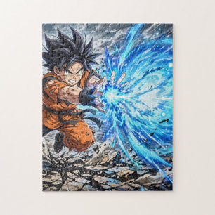 Energie-uitbarsting Anime Krijger Legpuzzel