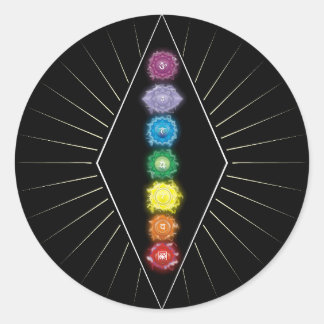 Energie van Chakras Ronde Sticker