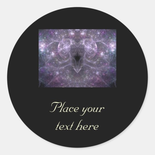 Energie van de liefde ronde sticker (Voorkant)