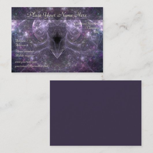 Energie van de liefde visitekaartje (Voorkant / Achterkant)