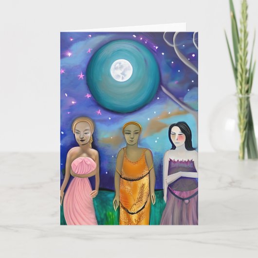 Energie van de maan | hemelkunstwerk kaart (Voorkant)