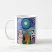 Energie van de maan | hemelkunstwerk koffiemok (Links)