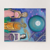 Energie van de maan | hemelkunstwerk legpuzzel (Horizontaal)