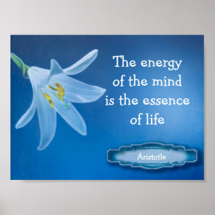 Energie van de Mind Aristoteles Quote Poster