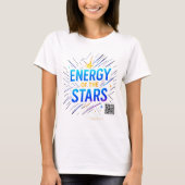 Energie van de Sterren T-Shirt – Kosmisch Motivati (Voorkant)